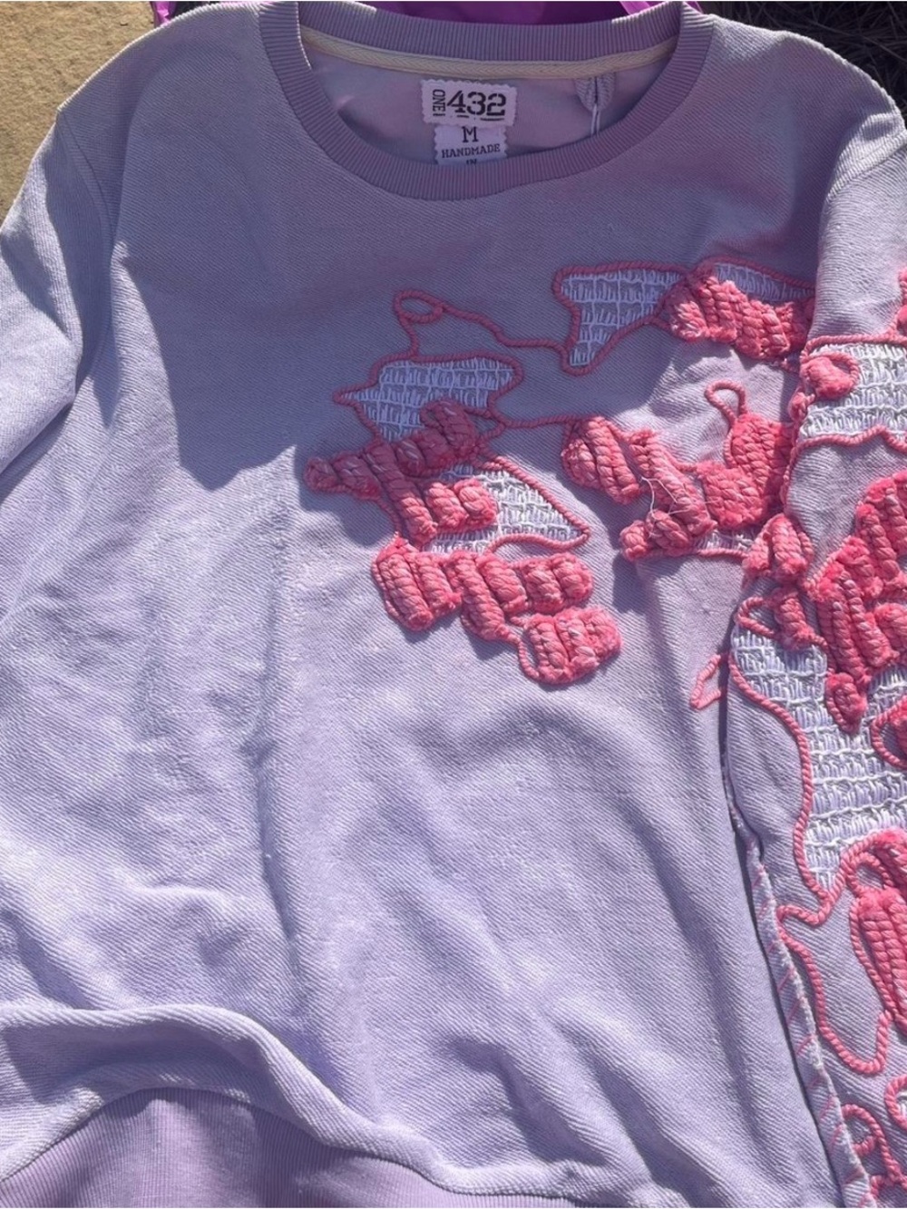 Custom made purple pink princess sweater